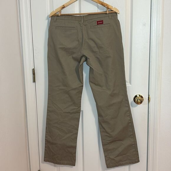 Dickies Straight leg Khaki Pants, Uniform, flat front, work, 11 - Picture 4 of 6